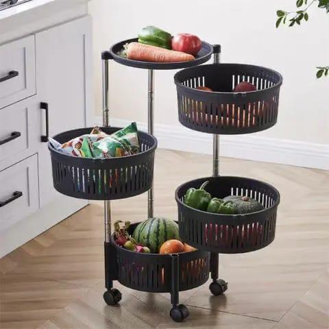 4 Tier Rotating Kitchen Rack