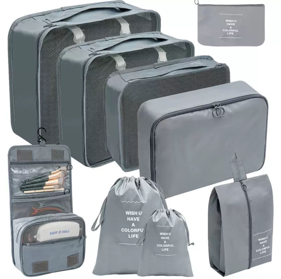 9pcs Luggage Travel Organizers