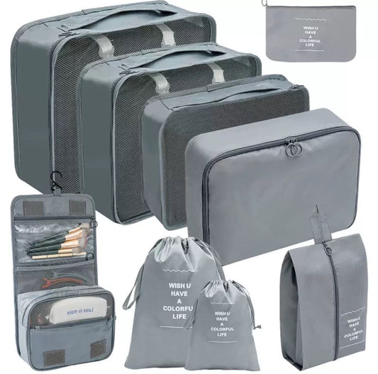 9pcs Luggage Travel Organizers