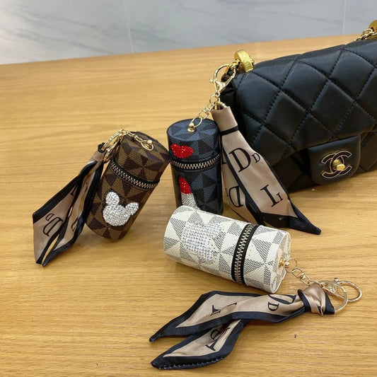 Diamond-encrusted Lipstick Bag