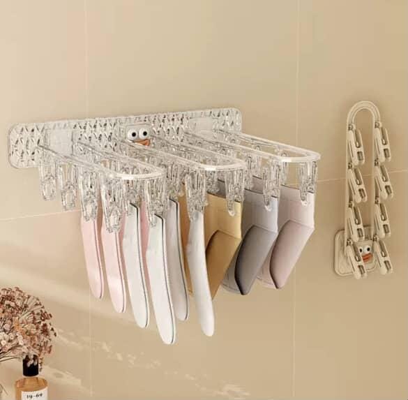 24 Clip Multifunction Wall Folding Cloth Hanger