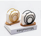 Metallic Hemisphere Bamboo Base Serviette Holder