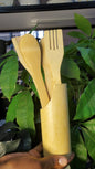 4 mwikos Bamboo cooking Sticks