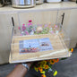 Rectangle Bamboo Food Tray with Acrylic Lid