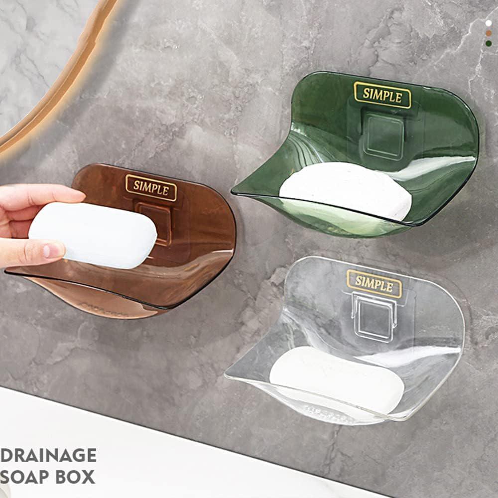 1pcs Soap Rack No Drilling Wall Mounted Soap Holder
