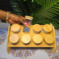 8pcs Spice Jars Set plus Bamboo Stand