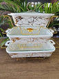 3pcs Ceramic Chaffing Dish