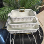 3pcs Veramic Chaffing Dish