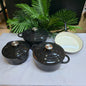 7pcs Enamel Cast iron cooking pots