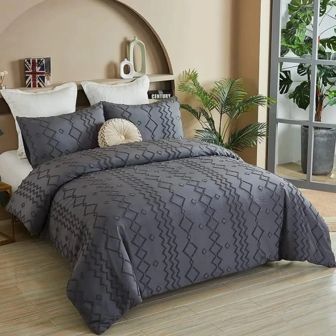 4 pcs Tufted duvet cover set