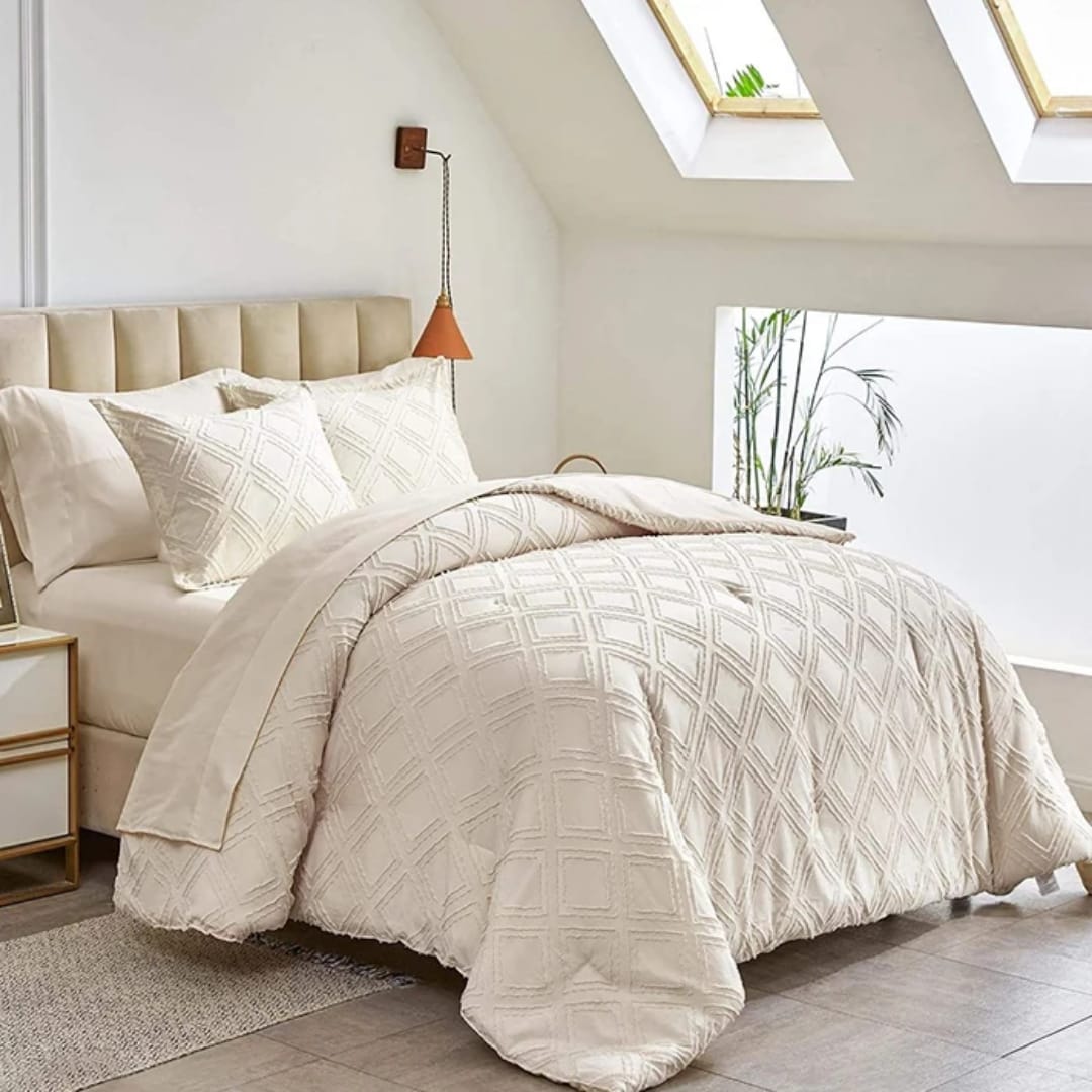 4 pcs Tufted duvet cover set