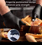 100 pcs Food grade disposable black kitchen gloves