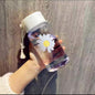 1pcs Cute transparent water bottles.