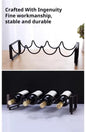 4slot Metallic carbon wine holder