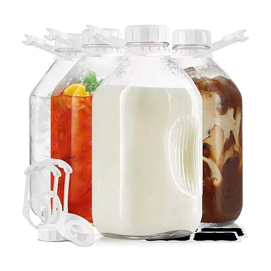 1pcs of 2L multi-purpose glass bottle with airtight lid