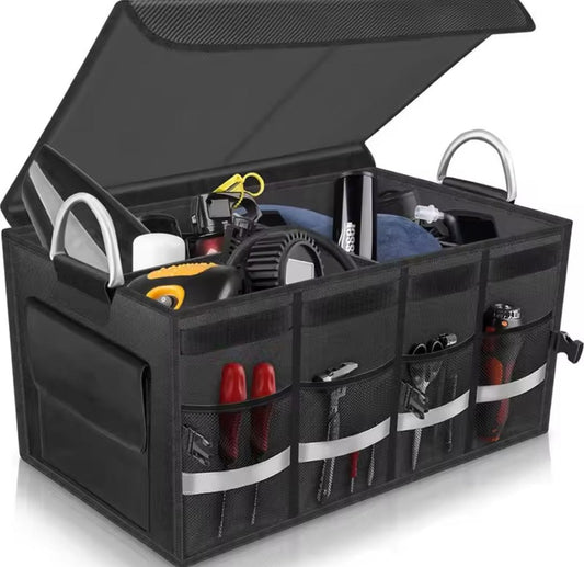 PREMIUM  HEAVY DUTY CAR BOOT ORGANIZER WITH LID