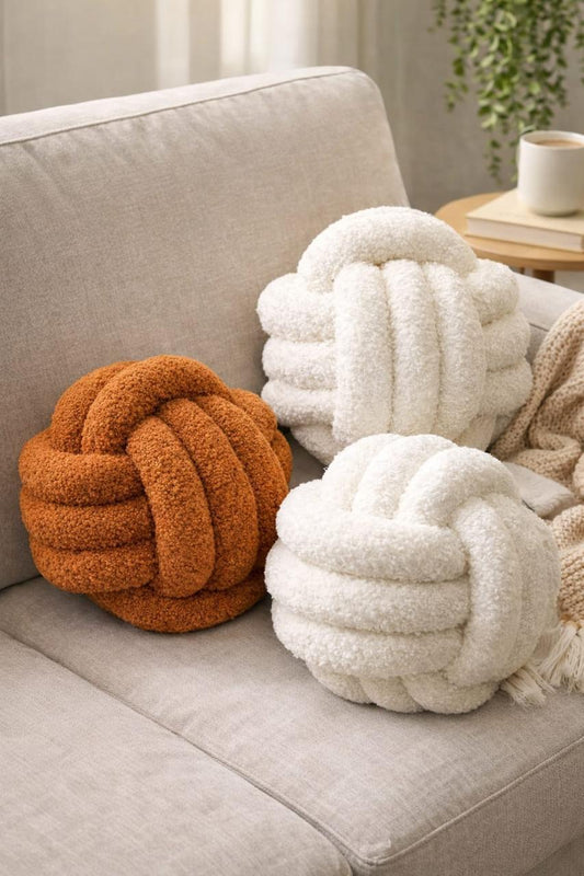 1 pcs High quality Modern homes decorative knot ball pillow.