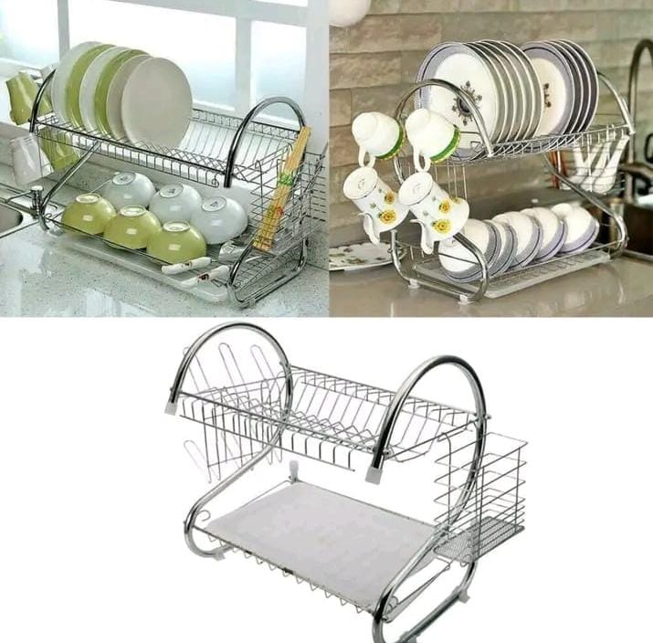 2 layer Stainless Dish Rack