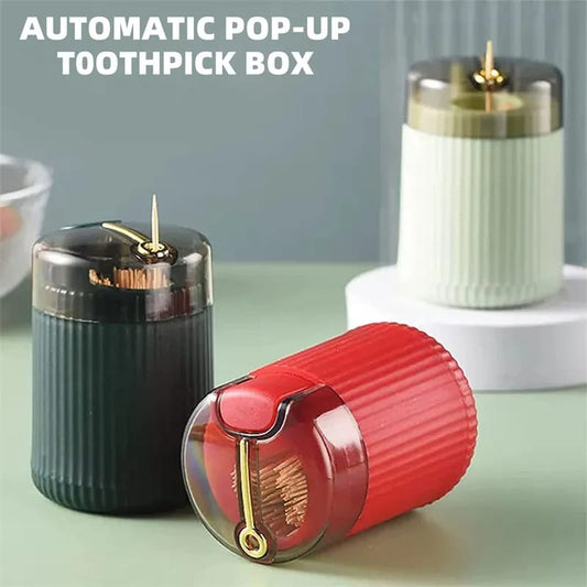 1pcs Home Creative Automatic -up Toothpick Box