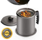 Metallic black 1.5 Oil  sieve