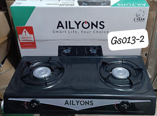Ailyons table top metallic two-burner