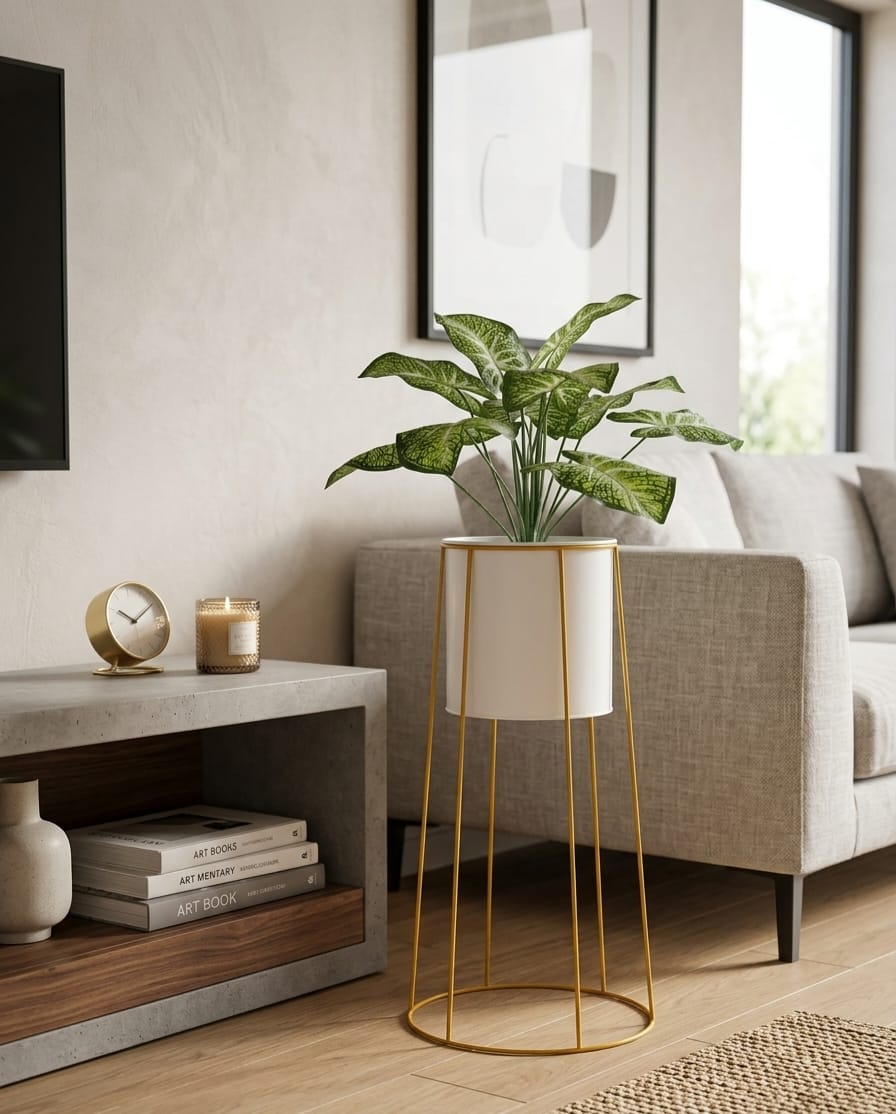 Modern iron art Flower pot