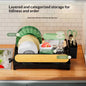 Compact countertop dish drying rack