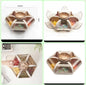 6 compartments Acrylic petals snack box