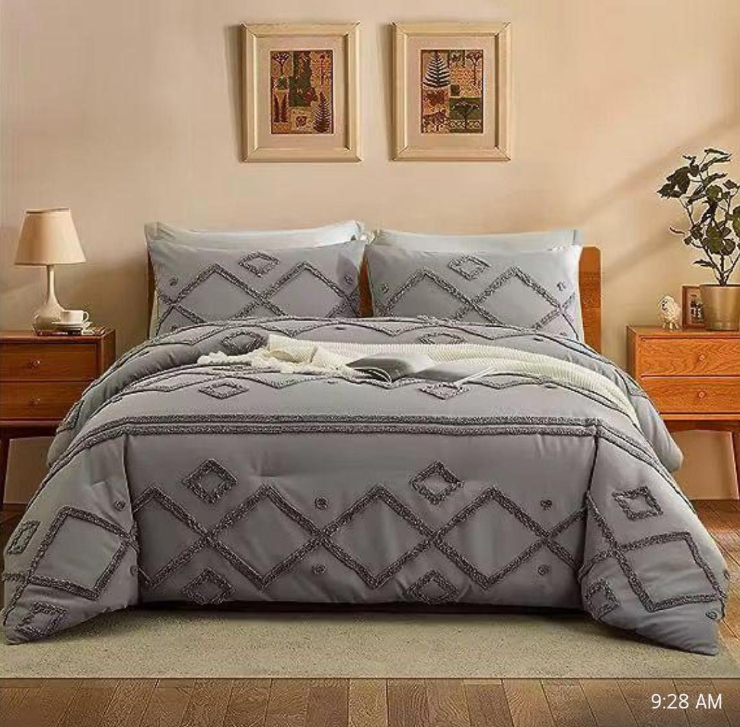 4 pcs Tufted duvet cover set