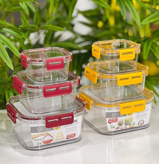 3pcs \ set Stackable Multipurpose Food Storage Containers Organizers