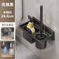 Long-Handle Toilet Brush with Storage