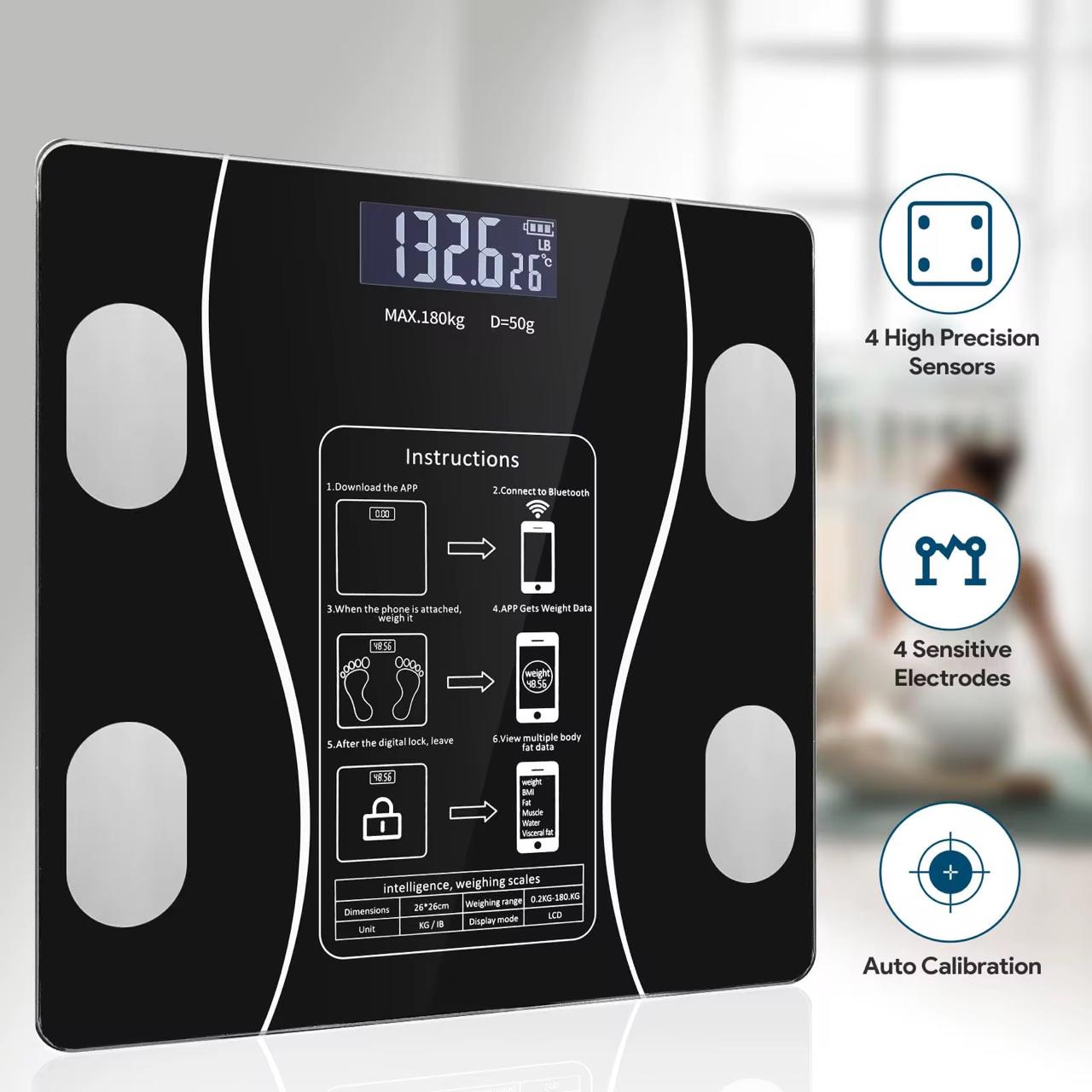 INTELLIGENT BLUETOOTH BMI BODY WEIGHING SCALE