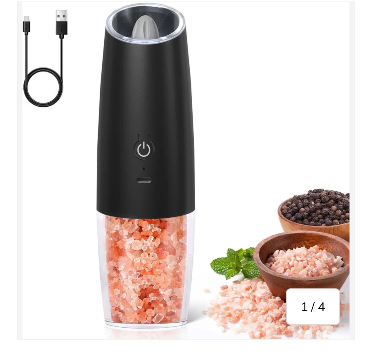 Electric Salt Grinder Rechageable