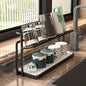 Space saving double-layer storage rack