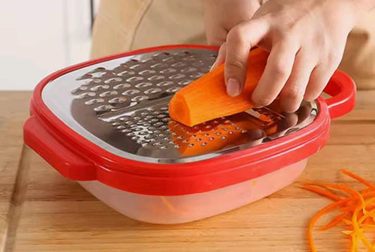 Manual grater with bowl