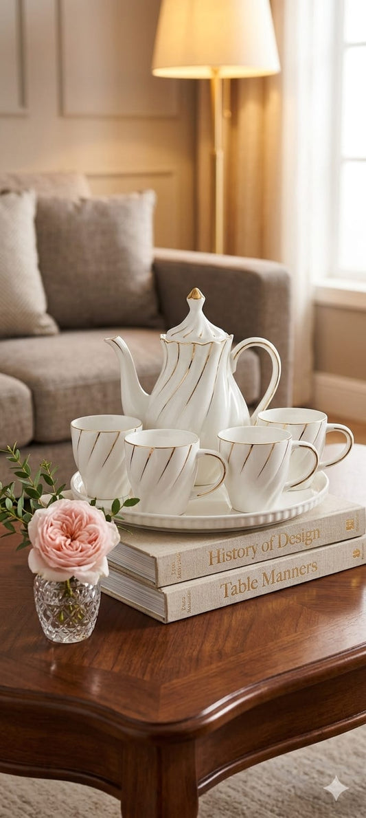 9pc Porcelain Tea Set