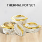 3pcs Hot Pot Food Warmer Set