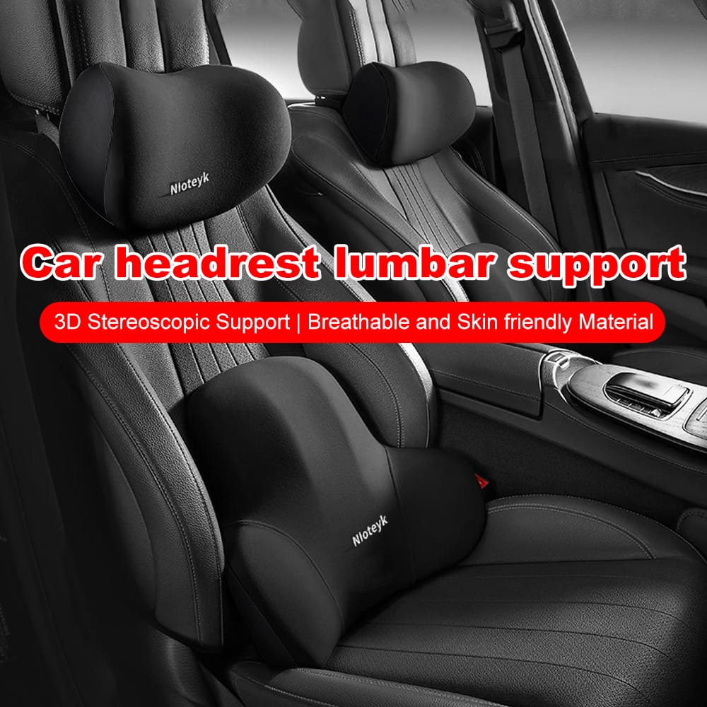 2ps set Car headrest and  backrest  lumbar support
