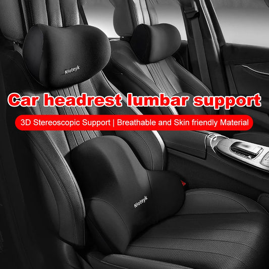 2ps set Car headrest and  backrest  lumbar support