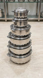 6 piece stainless steel serving dishes