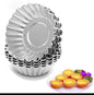 10pcs Reusable stainless steel cupcake