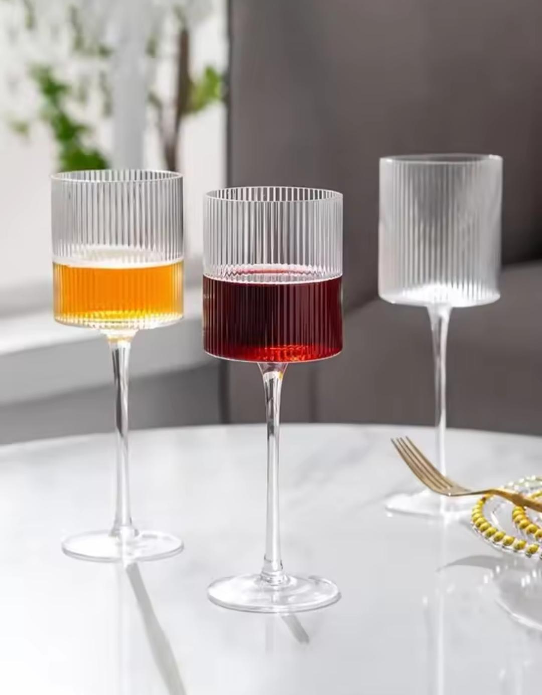 6PCS CRYSTAL GOBLET CHAMPAGNE GLASS