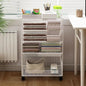 Multipurpose bookshelf stand with wheels