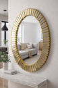 Sunburst Oval luxury wall décor mirror