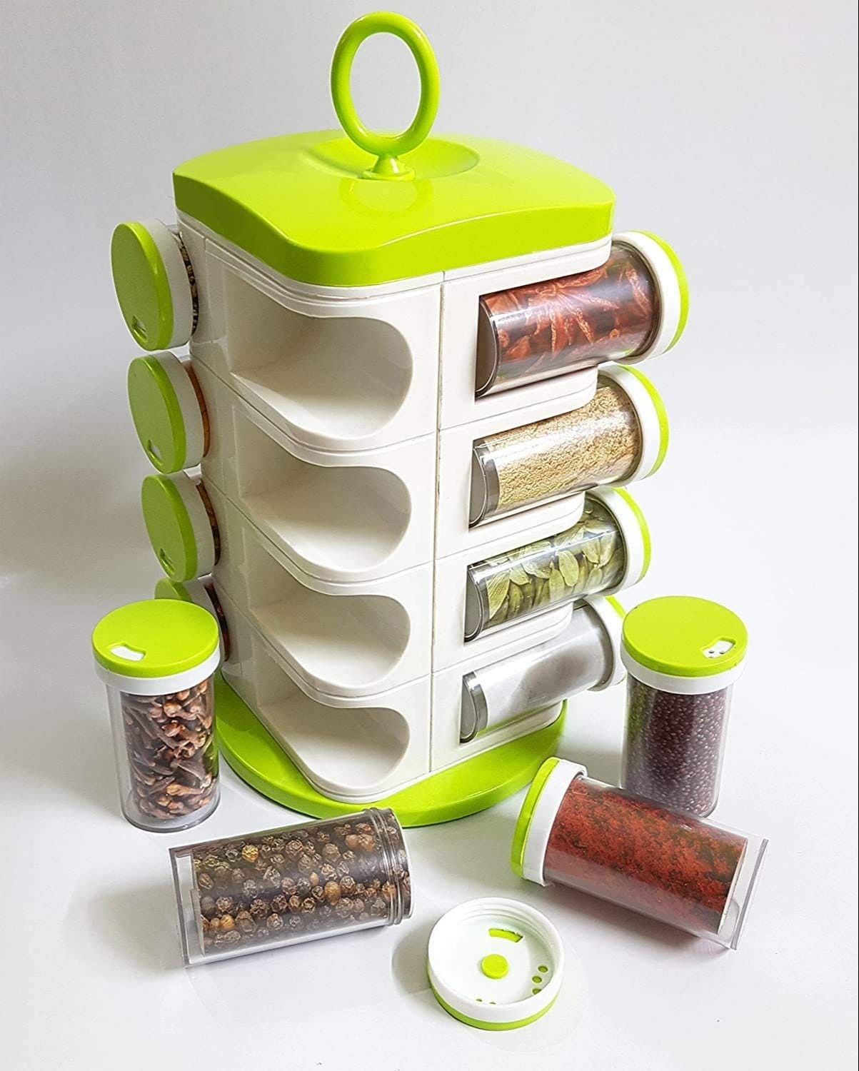 16 in 1 rotating spice rack