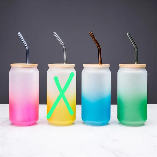 1pc Frosted glass cup