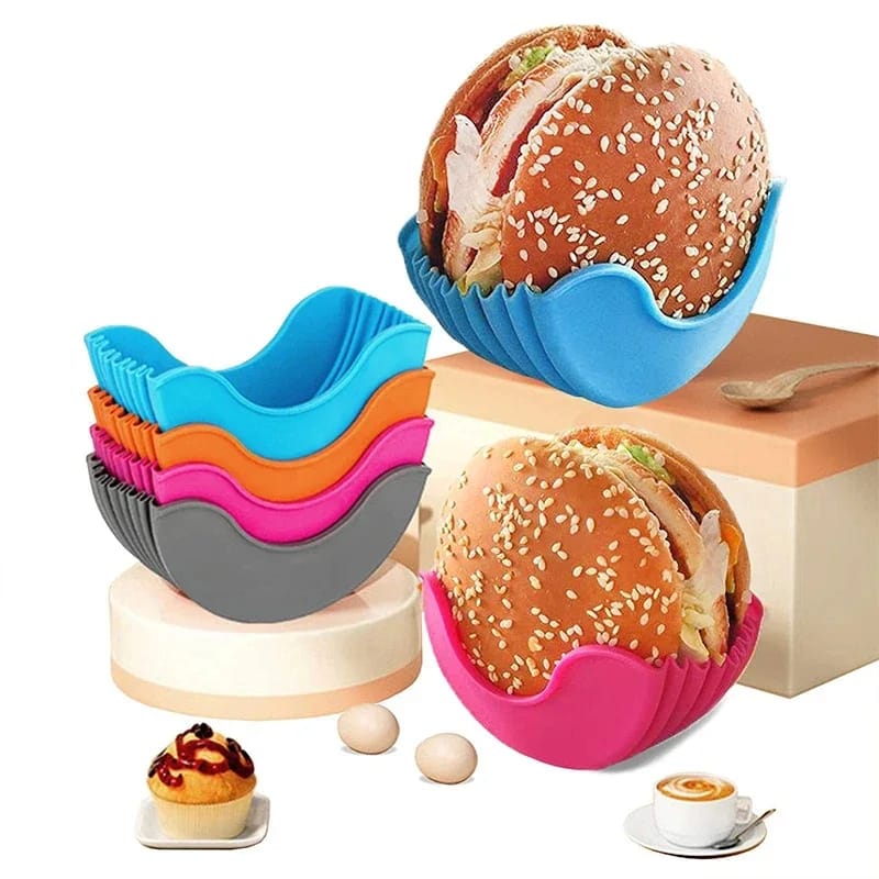 Silicone Burger Holder Reusable Sandwiches Holder