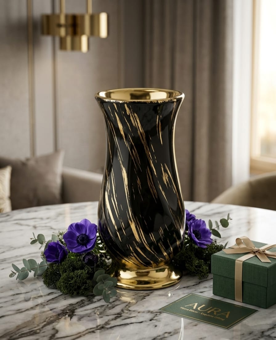 Marble creative flower vase