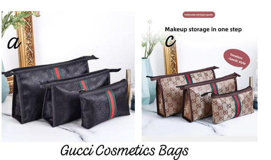 3pcs Set Gucci Cosmetics Bag