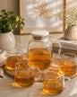 5pc (1teapot +4cups )glass set